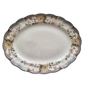 Royal Doulton Temple Garden The Majestic Collection Oval Serving Platter 13"